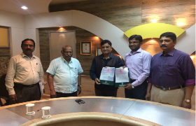 IQAG Chairman Damodar Aveli signing MOU with ESCI